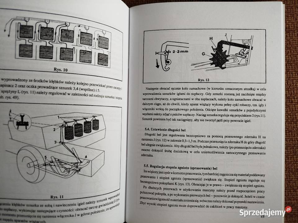 Instrukcja obsługi Prasa samo zbierająca Lublin sprzedam