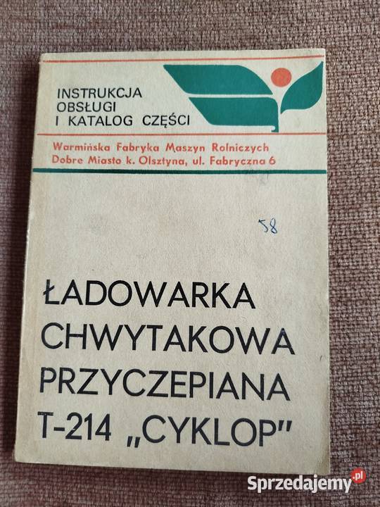 Katalog części i instrukcja obsługi ładowarka lubelskie Lublin
