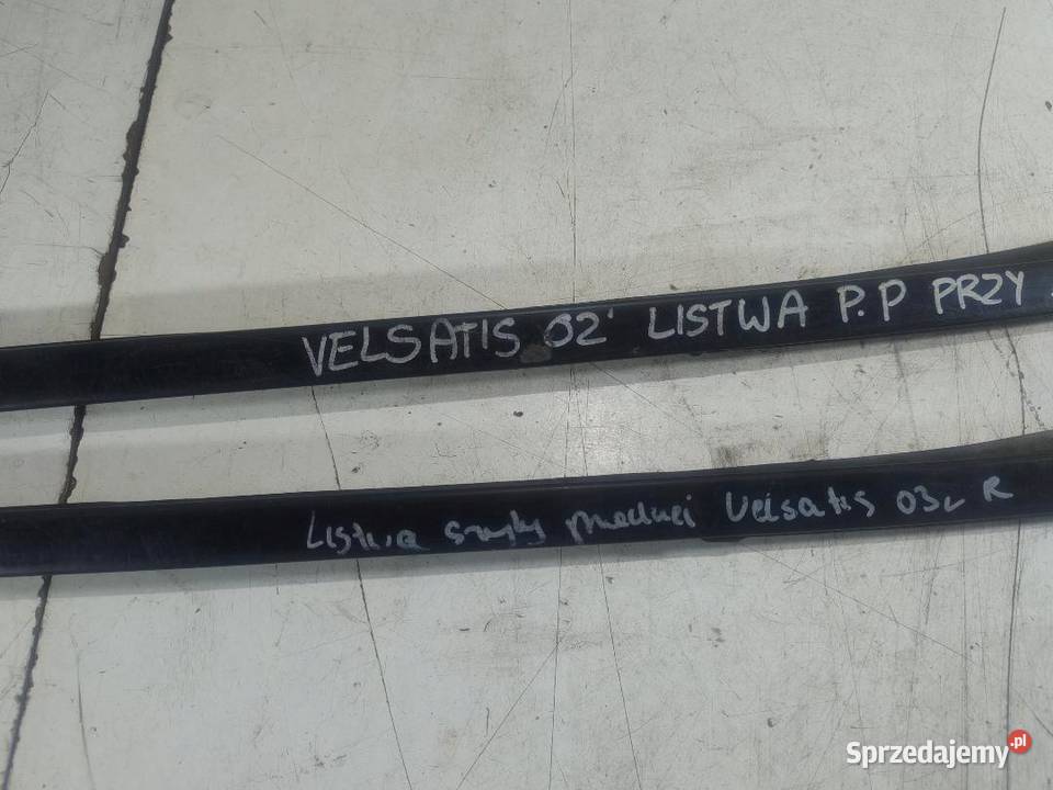 LISTWA SZYBY CZOŁOWEJ PRAWA RENAULT VEL SATIS