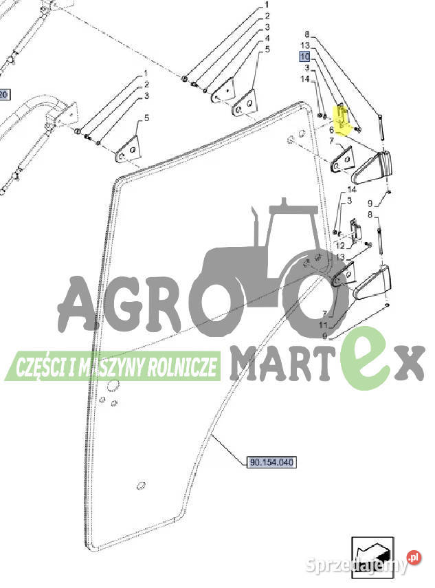 84396442 ZAWIAS GÓRNY RH TD CNH Wichrów