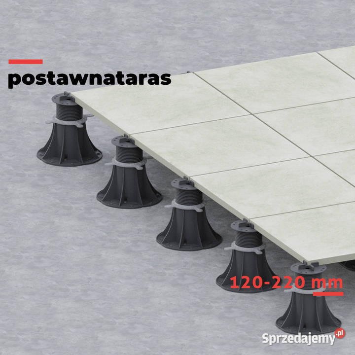Wspornik tarasowy regulowany 120220 mm do płyt małopolskie Kraków