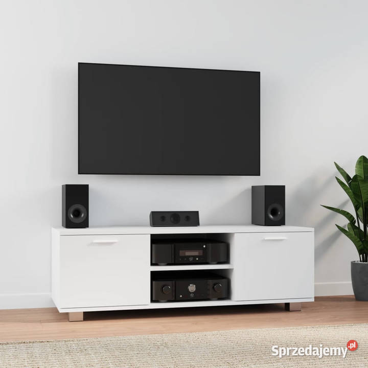 Szafka pod TV biały 120x405x35 materiał Warszawa