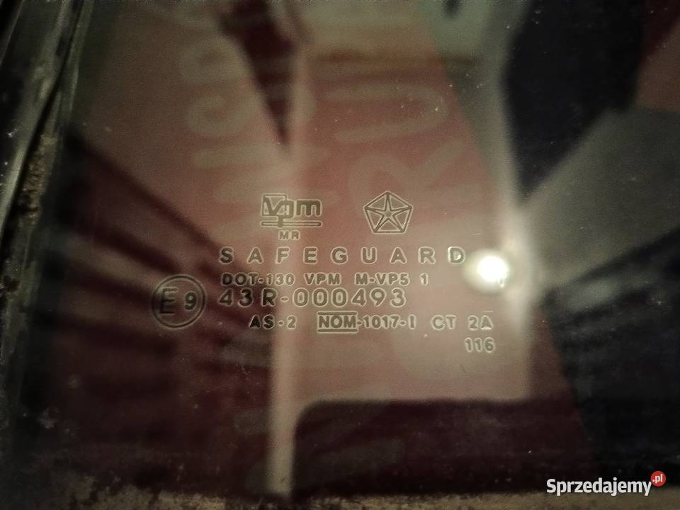 Chrysler StratusSebring cabrio OEM szyby boczne małopolskie Kraków