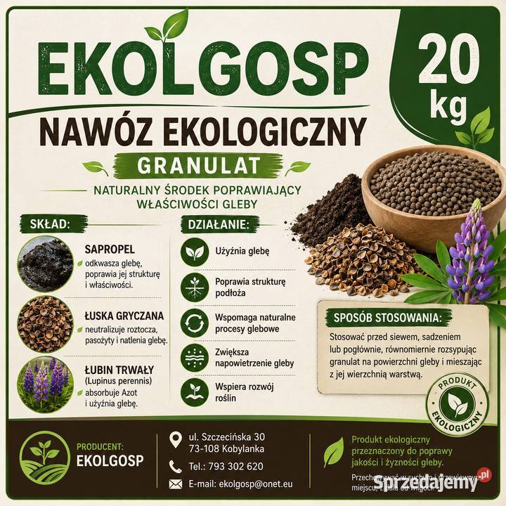 Nawóz ekologiczny 20 Szczecin