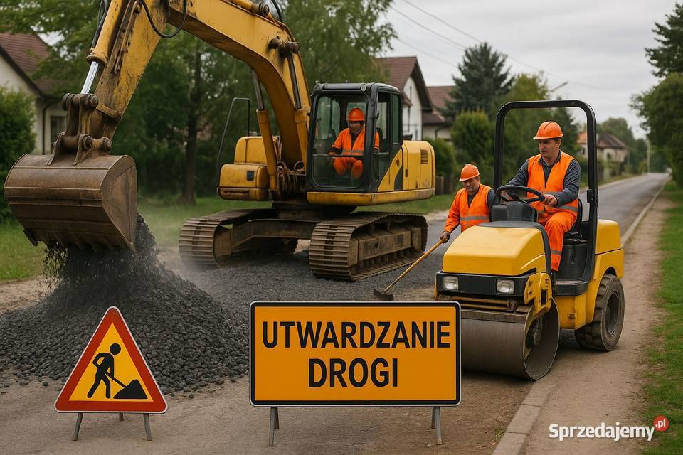 Kruszywo asfaltowe na drogę wysypanie tłucznia Wrocław usługi budowlane