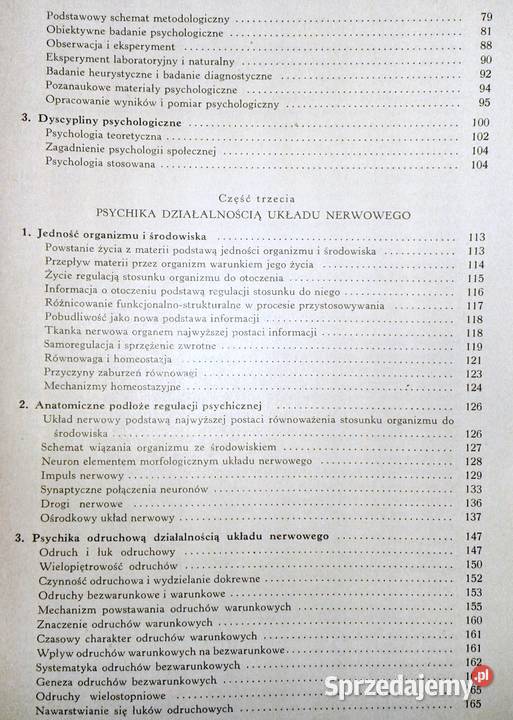 Psychologia Zarys podręcznikowy Tom Włodzimierz Chełm sprzedam