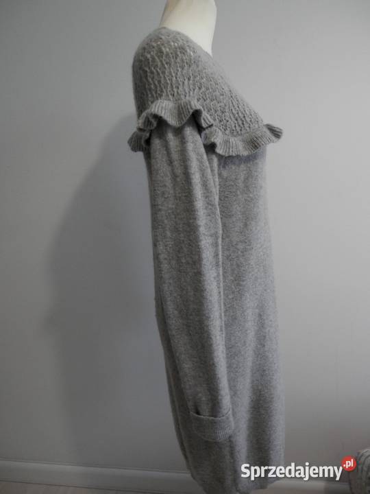 Sukienka Dzianinowa Wełniana Alpaka Nylon Łomża