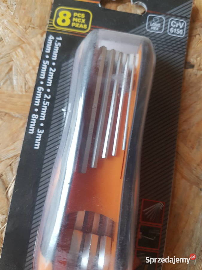 KLUCZE IMBUSOWE kieszonkowe 158MM 8 sztuk Głogowa sprzedam