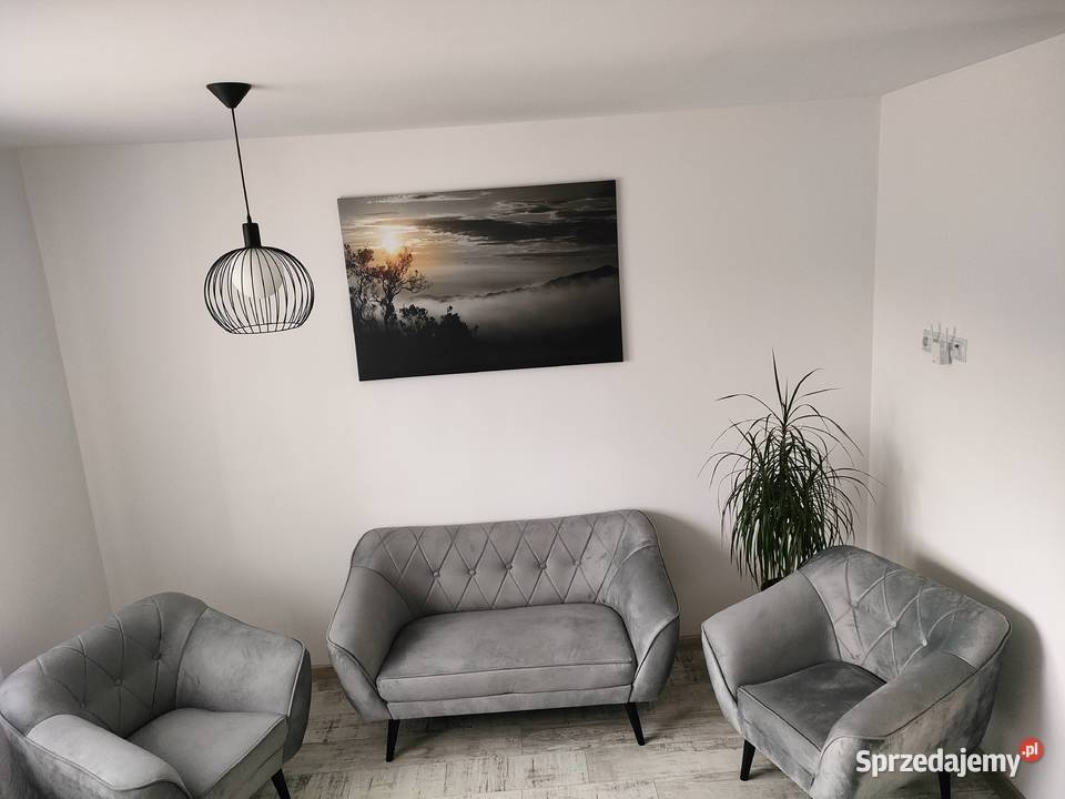 Sofa i dws fotele drewno bukowe nowe OKAZJA Komplety wypoczynkowe Stalowa Wola sprzedam