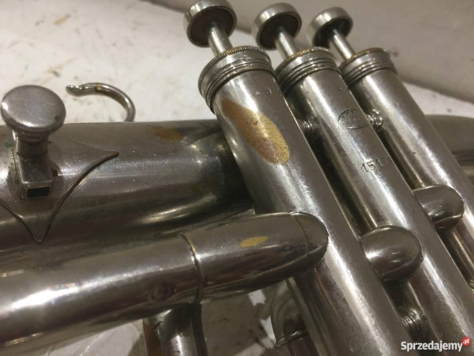 Stara trąbka PRIMA blaszane śląskie