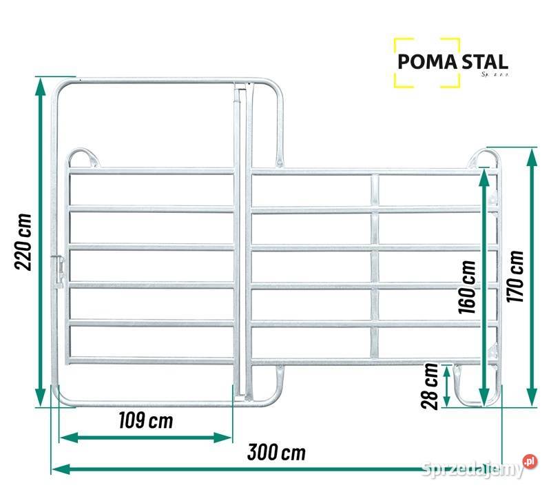 Panel Pastwiskowy 3m koni i bydła wygrodzenie Szepietowo