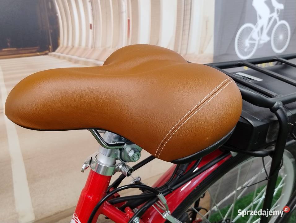 Rower elektryczy LUX CZERWONY 250W koło 26 rama Szczucin