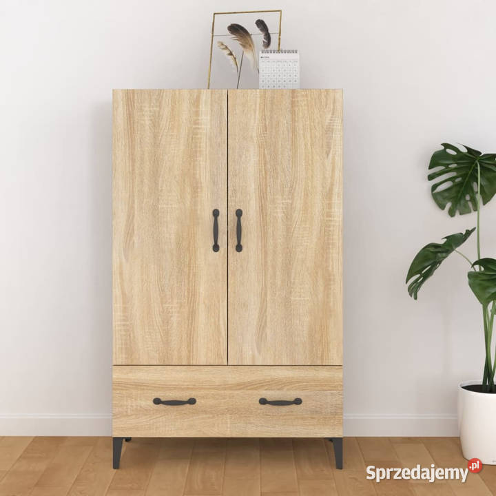 Wysoka szafka dąb sonoma 70x31x115 materiał Warszawa