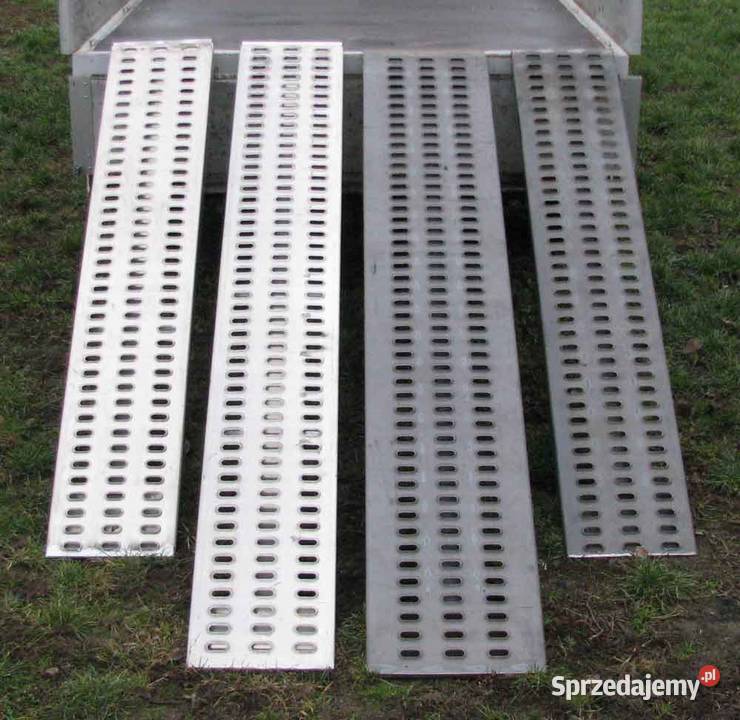 Najazdy aluminiowe 1x wzm 3000x420x90mm Podjazdy dostawcze Lubanie