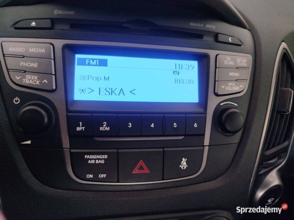 radio Hyundai Ix35 bluetooth cd stan sprawne Rok produkcji 2014 ix35