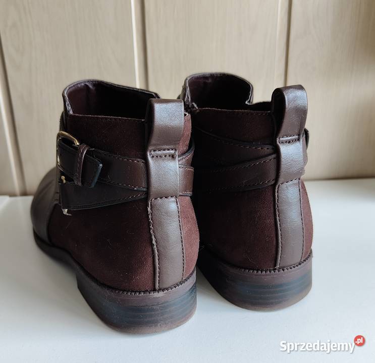 Krótkie brązowe botki HM 39 sztyblety buty zachodniopomorskie Szczecin
