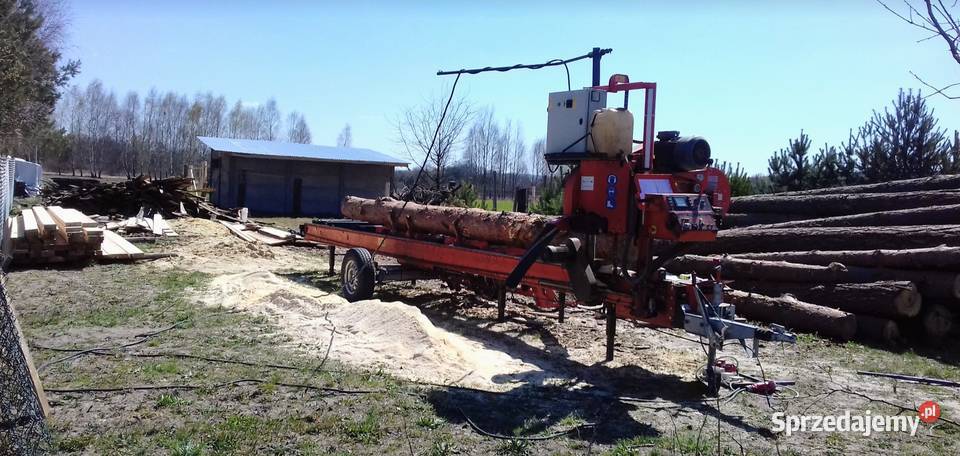 Tartak mobilny przejezdny trak taśmowy Końskie