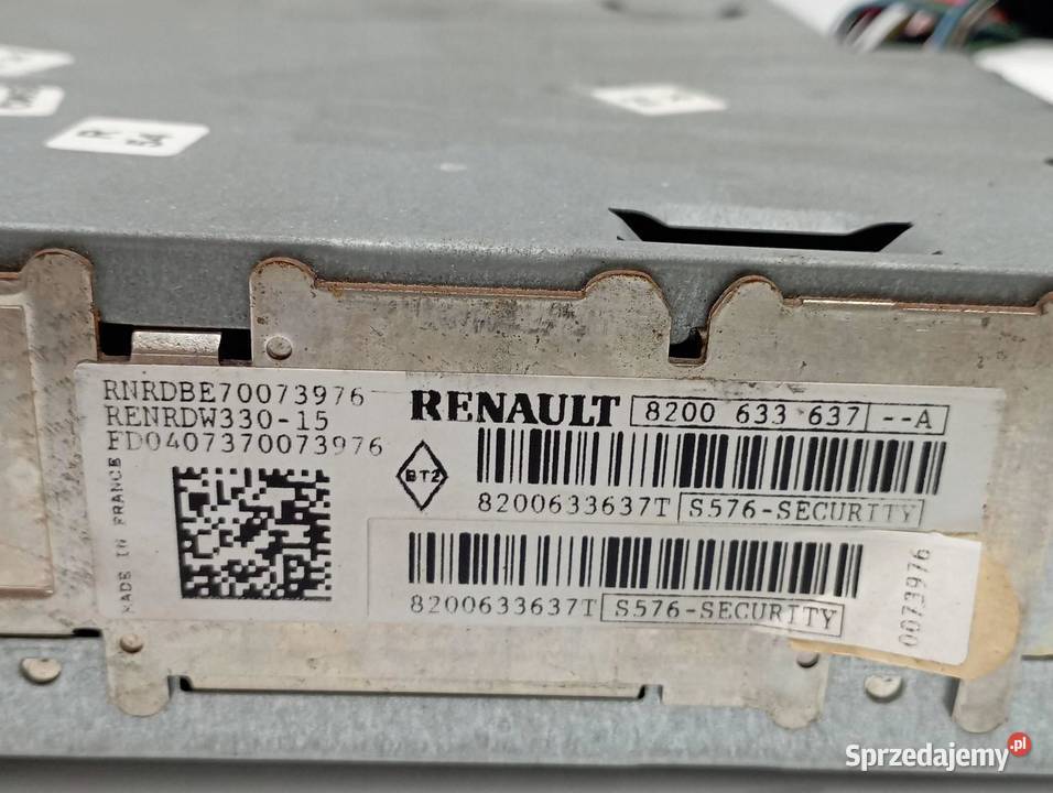 RADIO 8200633637A Renault Scenic II 20032009 świętokrzyskie