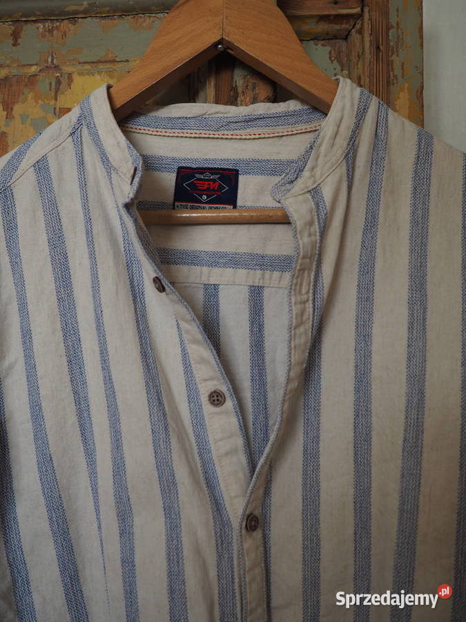 Koszula Męska100 BawełnaStójkaLDenim CO Szczecin