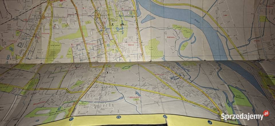 Plan Warszawy 1969 wydanie PRL rzadki oryginał Łęczyca