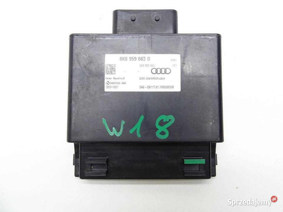 MODUŁ STEROWNIK STABILIZATOR NAPIĘCIA 8K0959663D osobowe sprzedam