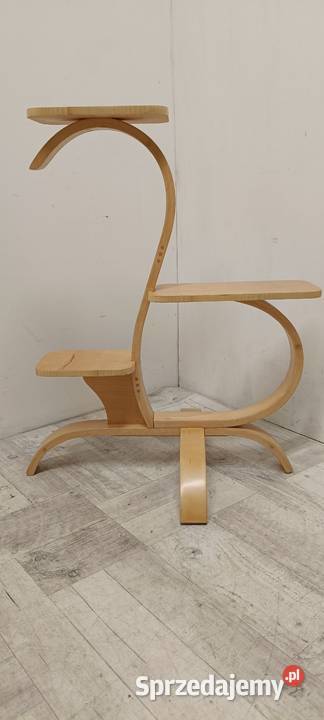 art deco kwietnik na kwiaty jasny buk