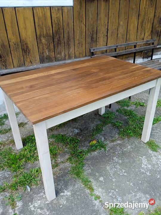 Stół dębowy w stylu prowansalskim 78cm Żabno