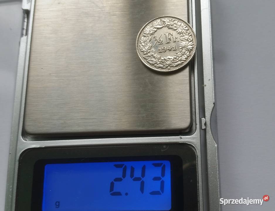 12 FRANK 1941 Szwajcaria SREBRO rzadki nakład 20