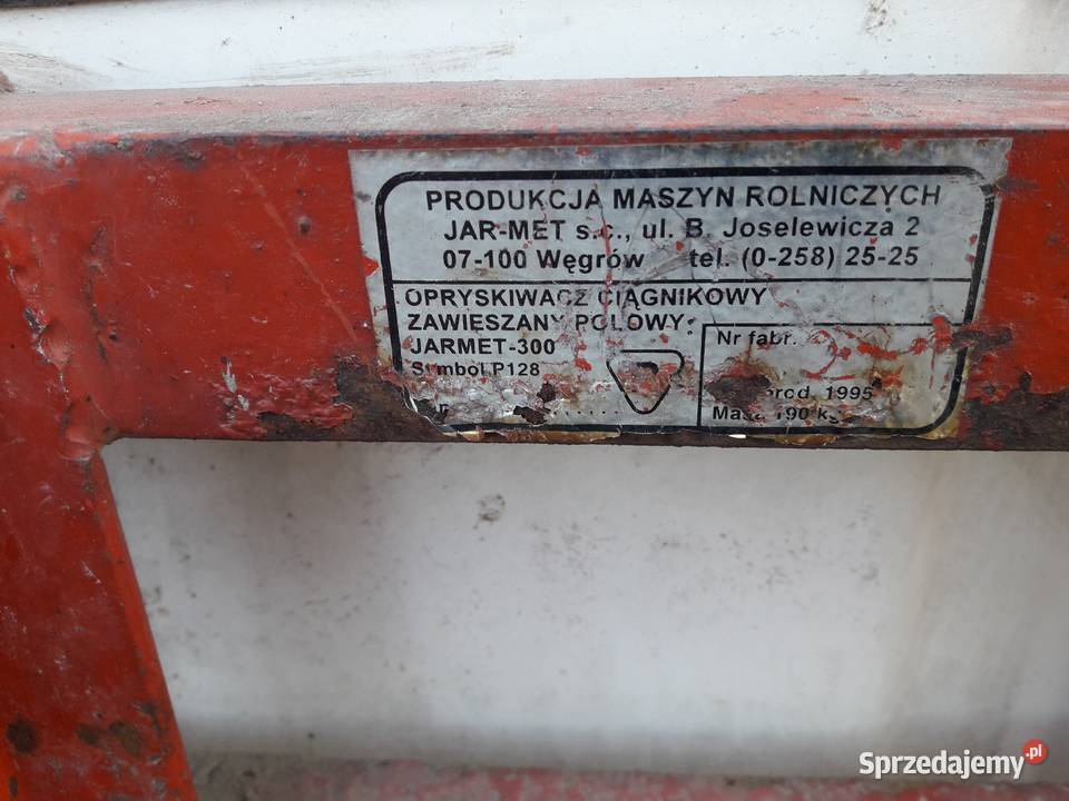 Opryskiwacz 300 l Opryskiwacze Uszew sprzedam