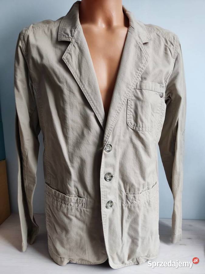 Marynarka męska Wrangler beżowa brązowy/beżowy Pozostałe opolskie Głuchołazy