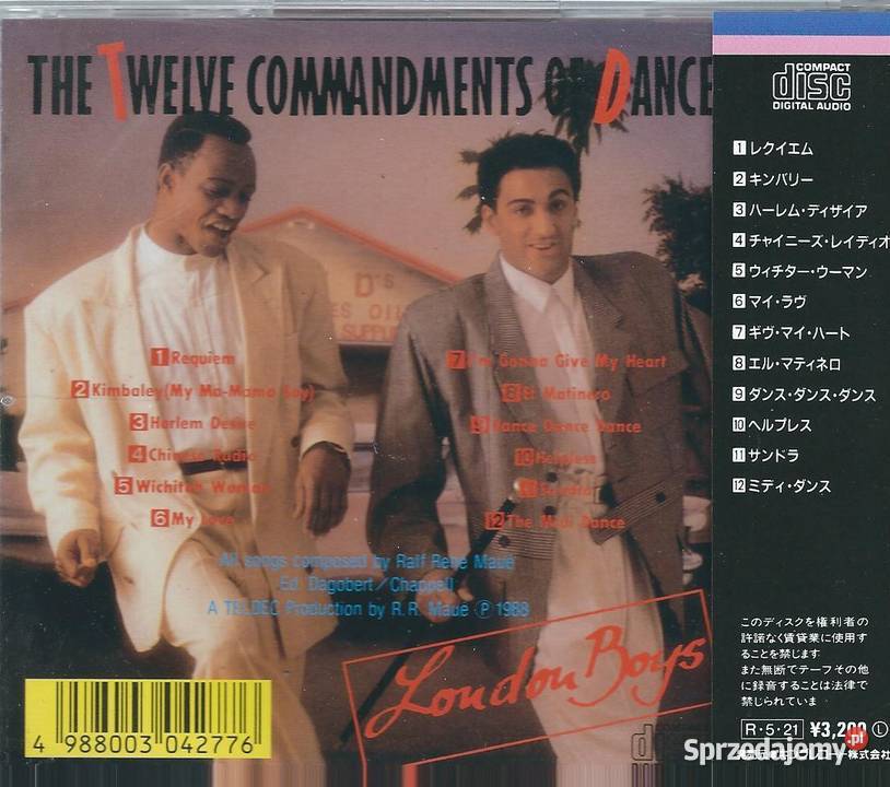 CD London Boys The Twelve Commandments Of Dance Płyty i kasety Brwinów sprzedam