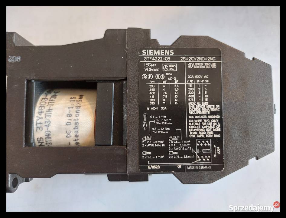 Stycznik Siemens 3TF42 48V Dąbrowa Górnicza