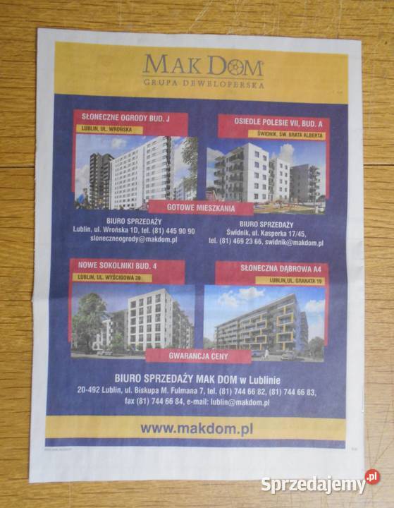 Moje mieszkanie wydanie Lublin 2 dodatki G