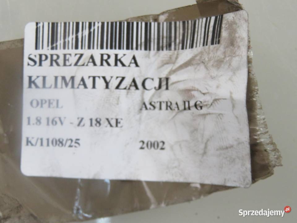 KOMPRESOR KLIMATYZACJI OPEL ASTRA G 18 małopolskie