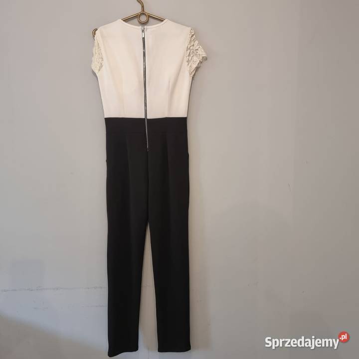 Damski elegancki kombinezon z koronką Wal G M czarny Kraków