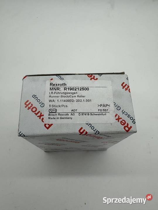 Rexroth R190212500 Wózek liniowy Warszawa