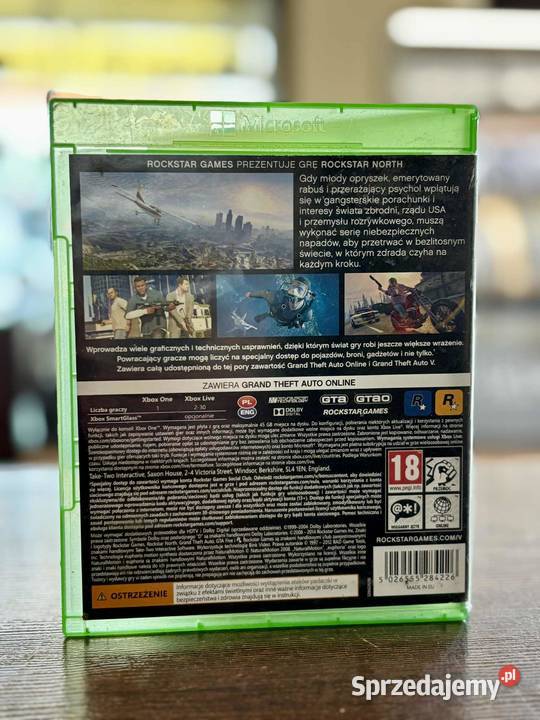 Gra GTA V na Xbox One Elbląg sprzedam