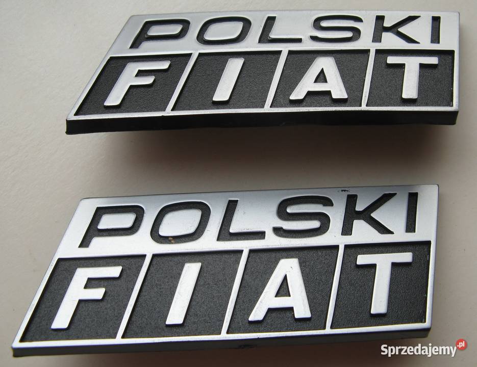 Emblemat logo znaczek POLSKI FIAT NOWY ORYGINAŁ Pozostałe Dąbrowa Górnicza