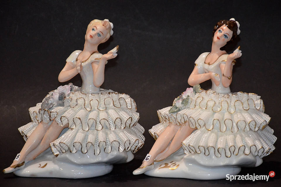 Porcelana Figurka Roceram Alba koronki 2 z Porcelana i szkło wielkopolskie