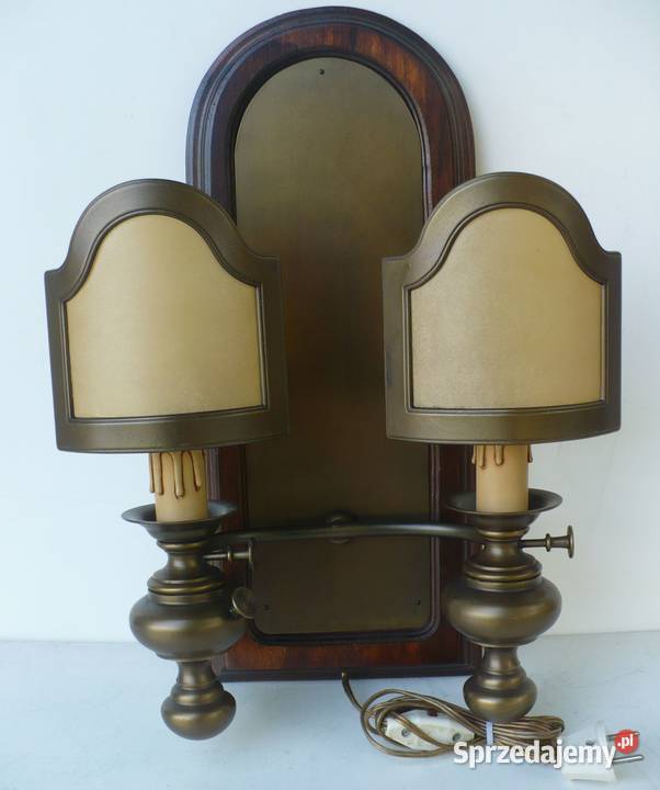 Kinkiet mosiężny dwuramienny Białystok