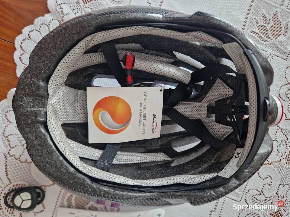 Kask rowerowy z oświetleniem led śląskie Kroczyce