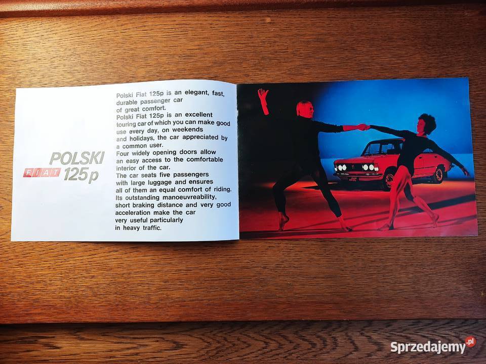 Prospekt folder broszura Polski Fiat 125p Głuchołazy