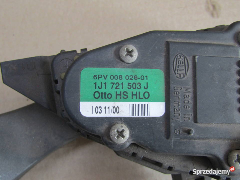 POTENCJOMETRPEDAŁ GAZU VW GOLF IV 14 16V osobowe Mysłaków sprzedam