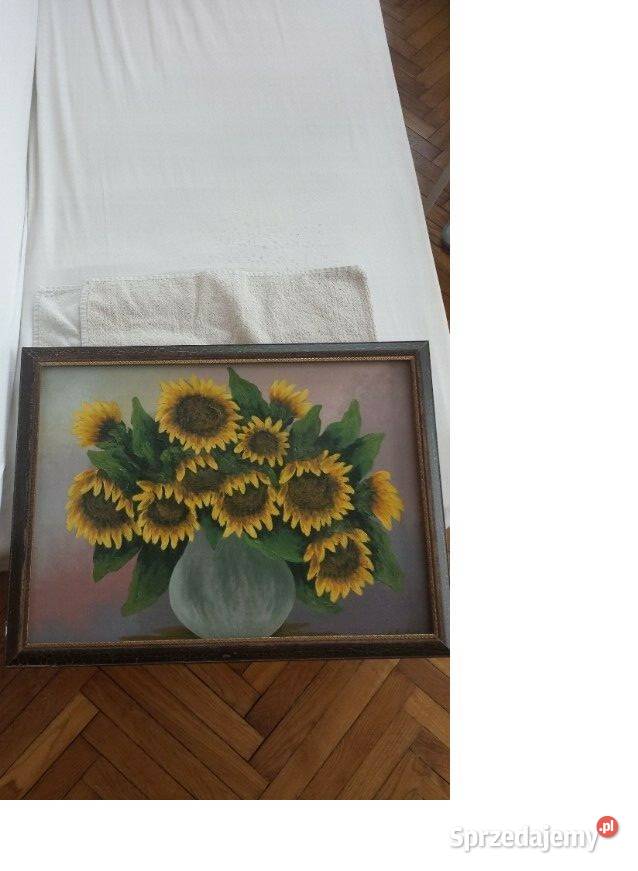 OBRAZ widok Słoneczniki 64 x 46 DEKORACJA na małopolskie