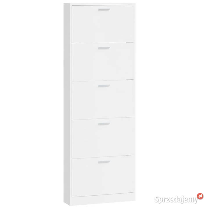 Szafa na buty wysoki połysk biała 59x17x169 mazowieckie Warszawa