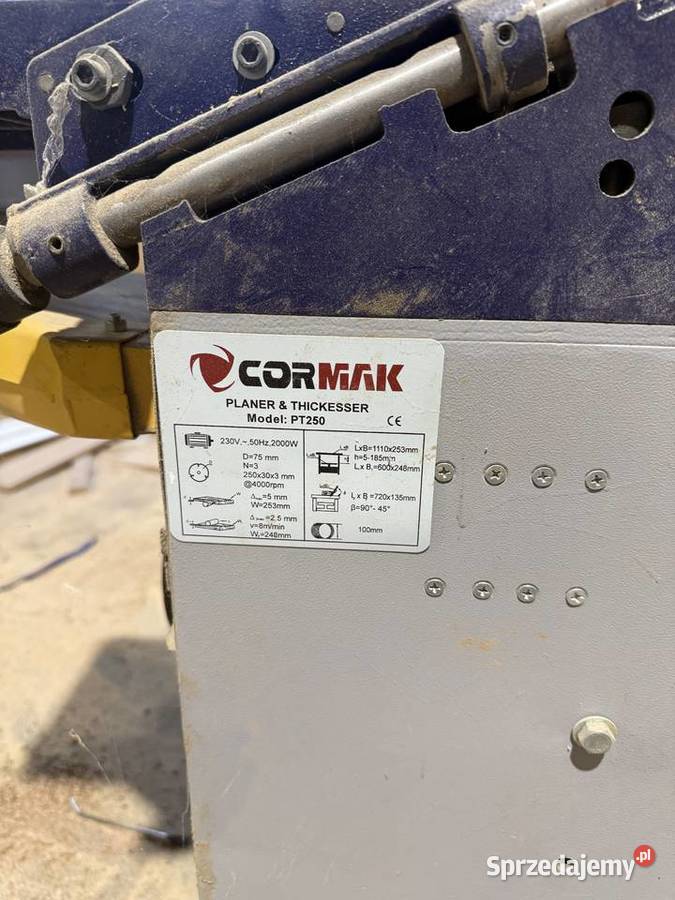 Strugarkogrubościówka CORMAK PT250 Żarów