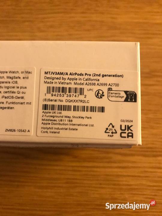 Słuchawki airpods pro 2 nowe mazowieckie sprzedam