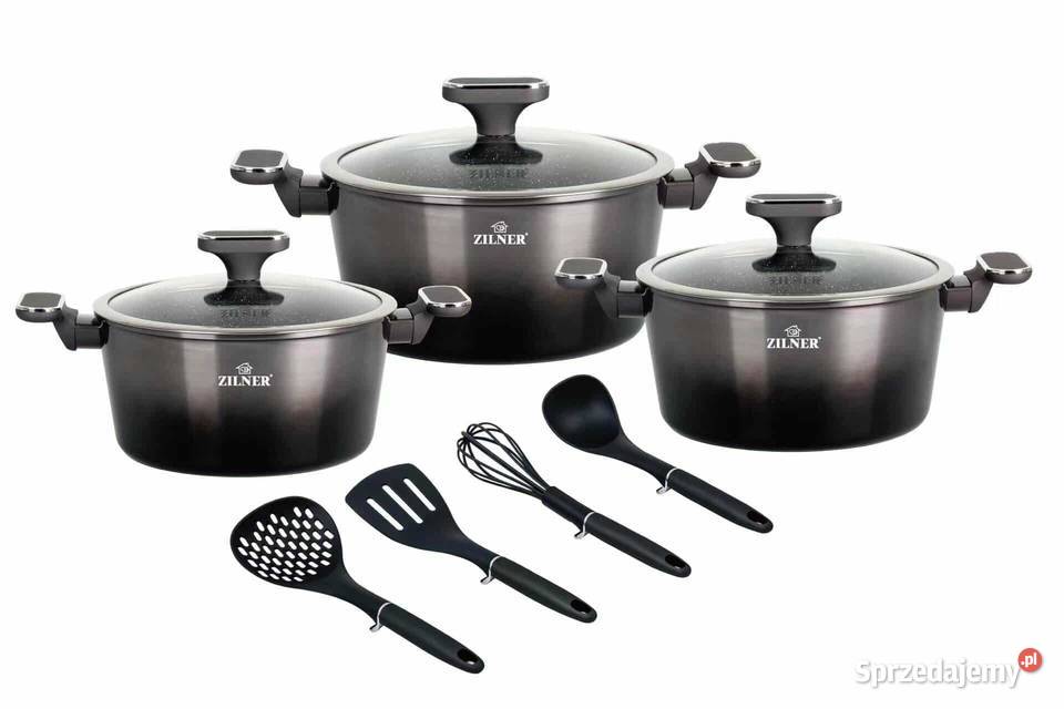 209 Garnki lakierowane czarne z akcesoriami 3 Zabrze