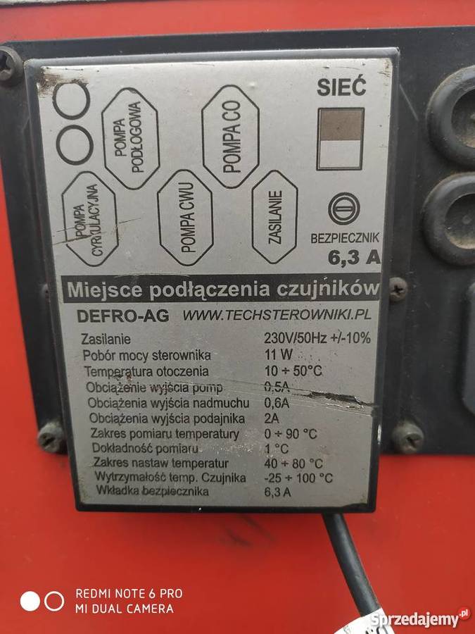 PIEC CO DEFRO EKOGROSZEK PODAJNIK Opał łódzkie Opoczno
