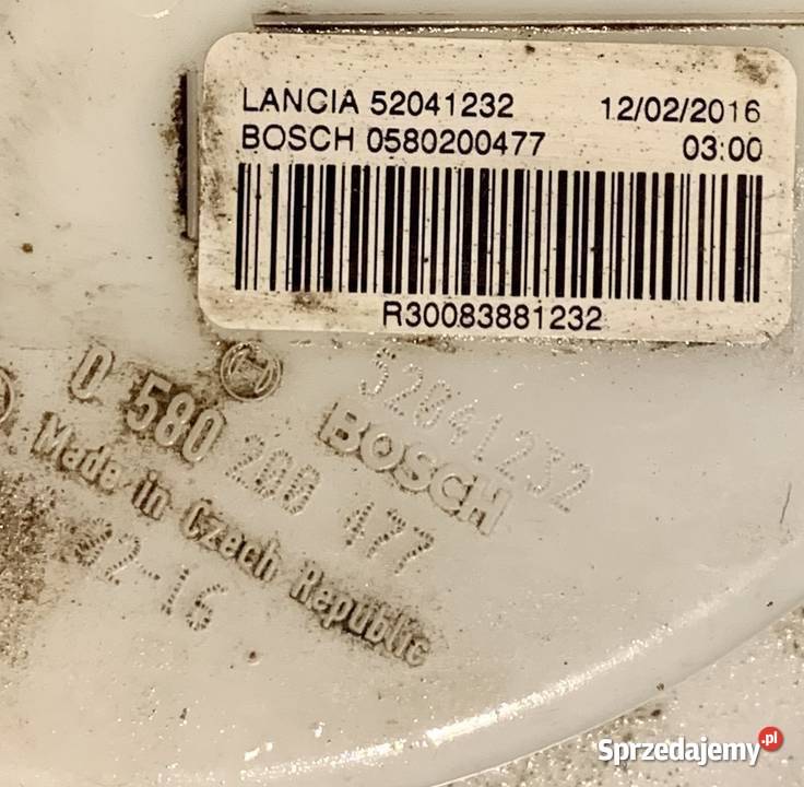 POMPA PALIWA BOSCH 0580200477 52041232 LANCIA śląskie Katowice